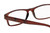 Close Up View of Perry Ellis PEBX59 Designer Blue Light Blocking Eyeglasses in Gloss Dark Brown Marble Unisex Rectangular Full Rim Acetate 50 mm