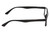 Side View of Perry Ellis PEBX54 Unisex Rectangular Full Rim Designer Reading Glasses in Gloss Black Marble 53mm