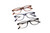 Side View of Perry Ellis PEBX55 Unisex Square Full Rim Designer Reading Glasses in Gloss Navy Blue Marble, Gloss Black Marble, Gloss Navy Blue Marble 52mm