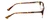 Side View of Ernest Hemingway H4650 Designer Single Vision Prescription Rx Eyeglasses in Tortoise Yellow Brown Gold Gun Metal Ladies Cateye Semi-Rimless Metal 49 mm