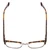 Top View of Ernest Hemingway H4650 Designer Single Vision Prescription Rx Eyeglasses in Tortoise Yellow Brown Gold Gun Metal Ladies Cateye Semi-Rimless Metal 49 mm
