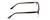 Side View of Ernest Hemingway 4819 Ladies Cateye Eyeglasses in Black Clear Grey Gradient 52mm
