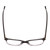 Top View of Ernest Hemingway 4819 Ladies Cateye Eyeglasses in Black Clear Grey Gradient 52mm