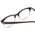 Close Up View of Ernest Hemingway H4819 Designer Progressive Lens Prescription Rx Eyeglasses in Black Clear Grey Gradient Ladies Cateye Full Rim Acetate 52 mm
