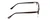 Side View of Ernest Hemingway H4819 Designer Progressive Lens Blue Light Blocking Eyeglasses in Black Clear Grey Gradient Ladies Cateye Full Rim Acetate 52 mm