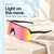 Coyote Rattler Single Lens Sport Sunglasses Matte Black/Red Shift Mirror