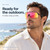 Coyote Rattler Single Lens Sport Sunglasses Matte Black/Red Shift Mirror