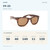 Coyote FP-35 Tortoise / Brown size guide: frame width 140 mm, lens height 40 mm, lens width 50 mm, bridge width 11 mm, temple length 150 mm.