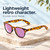 Coyote Uptown Polarized Retro Sunglasses Tokyo Tortoise/Purple Mirror