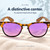 Coyote Uptown Polarized Retro Sunglasses Tokyo Tortoise/Purple Mirror