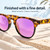 Coyote Uptown Polarized Retro Sunglasses Tokyo Tortoise/Purple Mirror