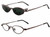 Magnetic Clip-On 450 Polarized Reading Sunglasses :: Custom Left & Right Lens