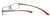 Bollé Versailles Designer Eyeglasses in Satin Brown & Red :: Rx Bi-Focal