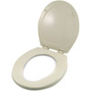 Kit, seat lid with hinges, bone
