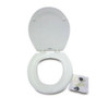 Kit, seat lid with hinges, white