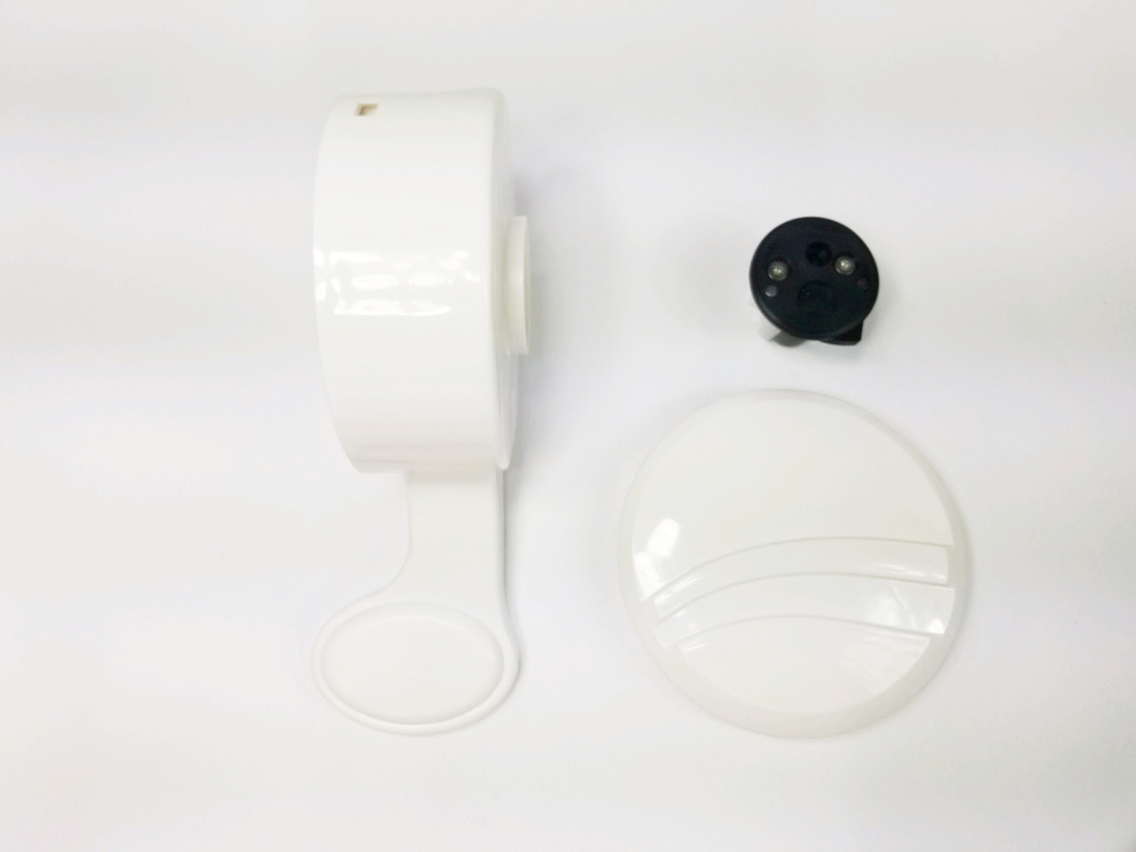 Traveler toilet pedal and cartridge kit, white