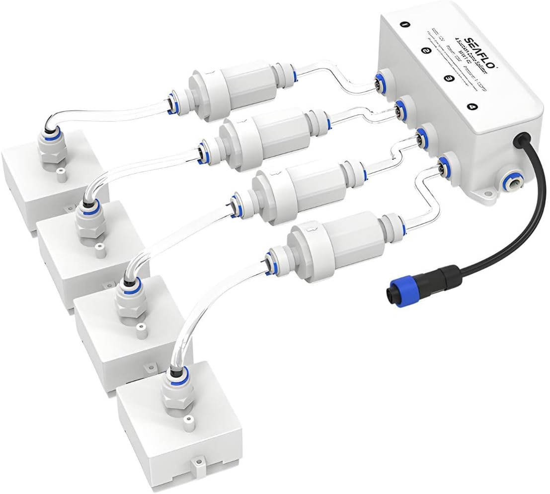 SeaFlo | 4 Zone Splitter 12V for Dry Bilge System | SFSV1-02A