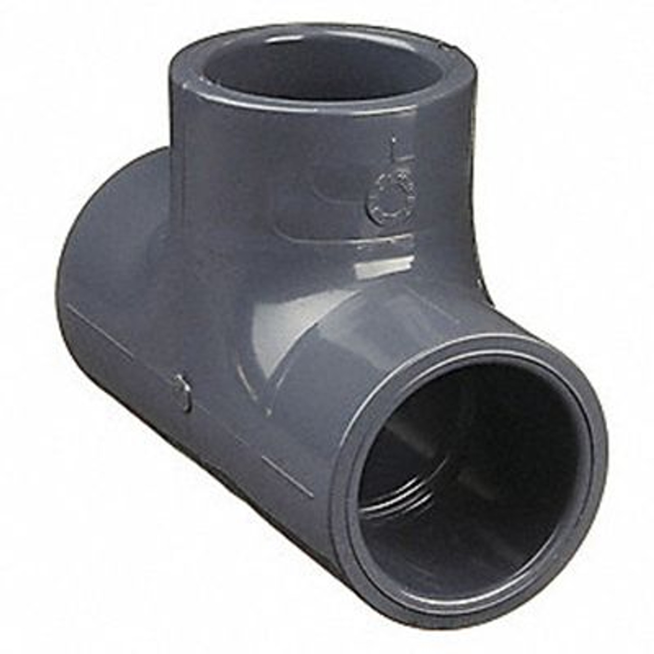 1-1/2 inch PVC tee, socket connection