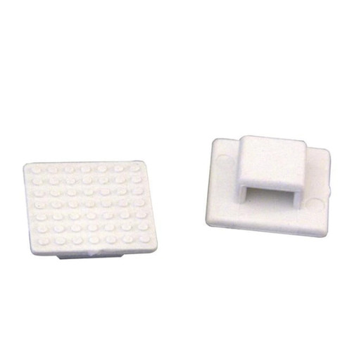 (803900) Small White Tie Mount -  pack of 10