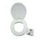 Kit, seat lid with hinges, white