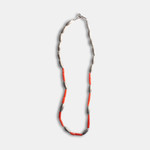 Silver and Coral Bead Necklace Silver and Coral Bead Necklace