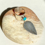 Silver Feather Ear Cuff
