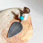 Silver Feather Ear Cuff