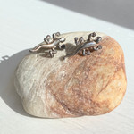 Silver Lizard Earrings