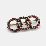 Bohemian Czech Garnet Brooch