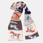 1950's Silk Equestrian Scarf