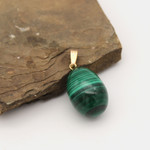 Malachite Egg Pendant