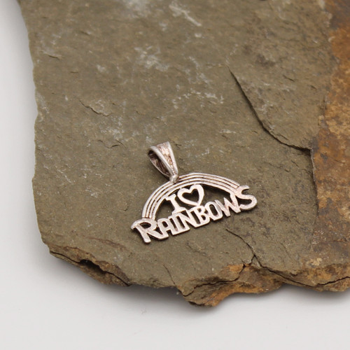 I Heart Rainbows Pendant 