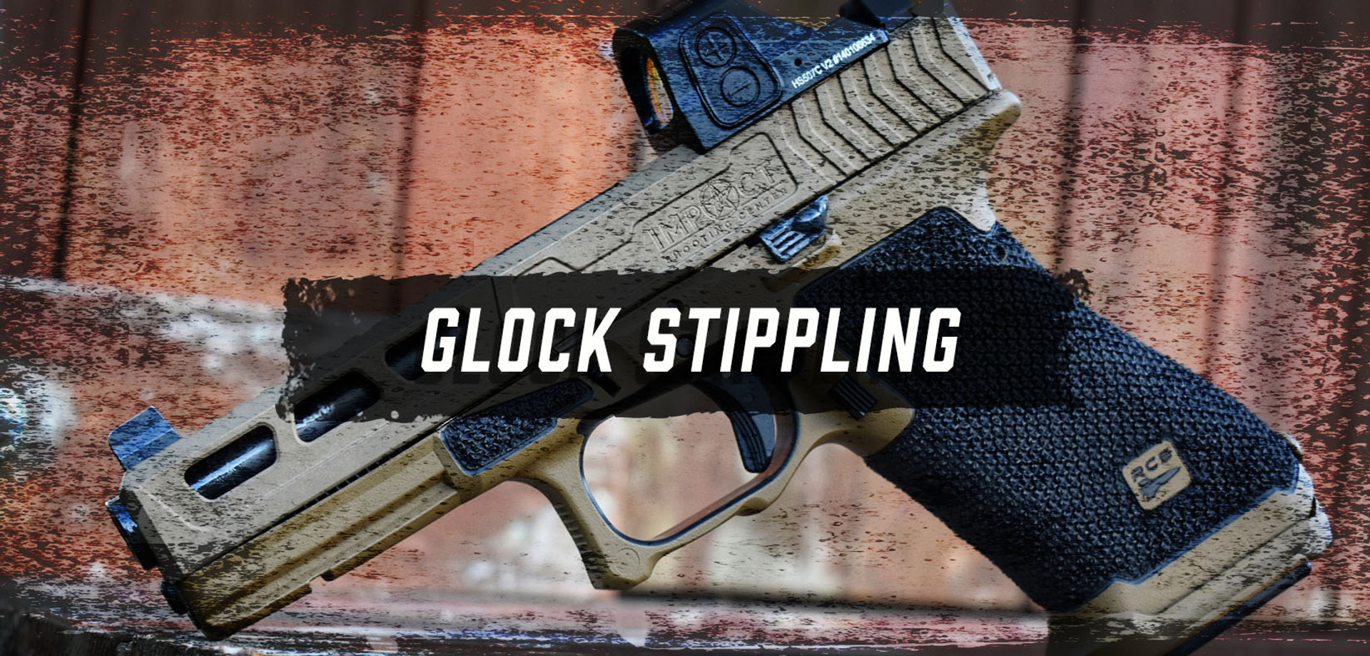 Glock Stipple Practice Frame - Practice Stippling Before You Commit