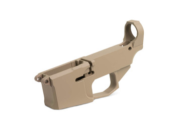 Flat Dark Earth Cerakoted Billet AR-15 80% Lower Receiver