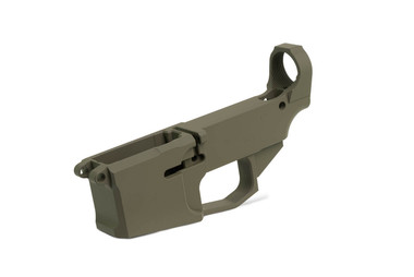 OD Green Cerakoted Billet AR-15 80% Lower Receiver