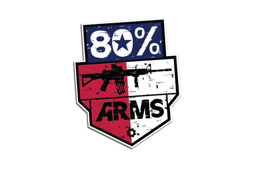 Limited Run Texas 80% Arms Stickers