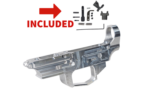  A9X Ambidextrous AR-9 Stripped Lower – Slate – Colt® Magazine Pattern - RAW 