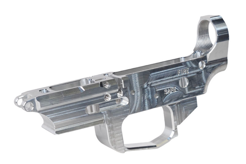 A9X Ambidextrous AR-9 Stripped Lower – Slate – Colt® Magazine Pattern - RAW 