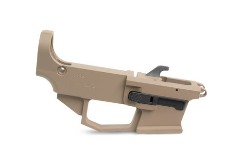 9mm AR-9 80% Lower Receiver - Glock Compatible - FDE
