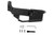 Type III Hard Anodized Billet AR-15 80% Lower Receiver - Ambi