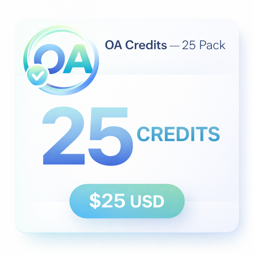 OA Credits — 50 Pack