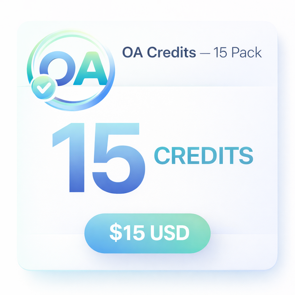 OA Credits — 15 Pack