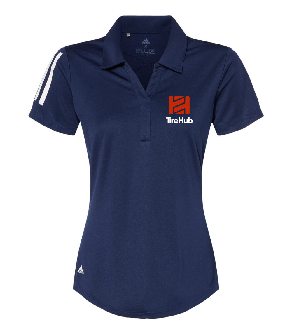 Wayne Pediatrics Adidas - Women's Floating 3-Stripes Polo Printed main image 1