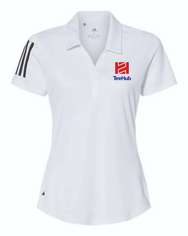 Clearance TireHub Adidas - Women's Floating 3-Stripes Polo