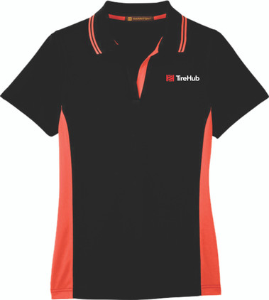 TireHub Women's Orange Flash Snag Protection Plus Polo TireHub Women's Orange Flash Snag Protection Plus Polo