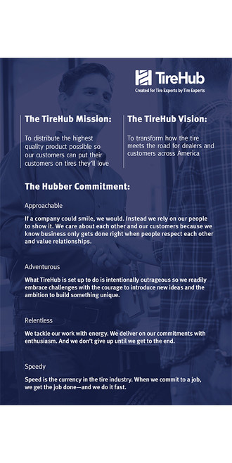 TireHub Values Set - Mission/Vision 24x36