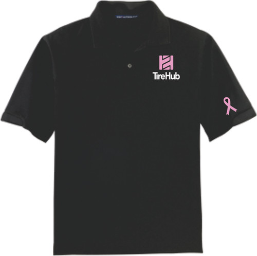 Tire Hub Breast Cancer Support Dry Zone Ottoman Polo - Assorted Colors