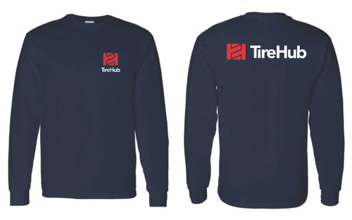 TireHub Cotton Long Sleeve Tee Shirt - Assorted Colors