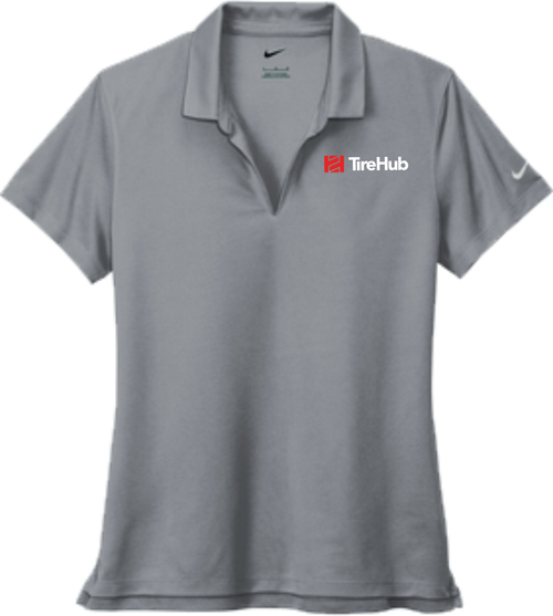 Clearance TireHub Ladies Micro Pique Polo - Gray