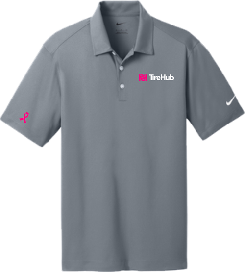 TireHub Breast Cancer Support Men's Nike Dri-FIT Vertical Mesh Polo